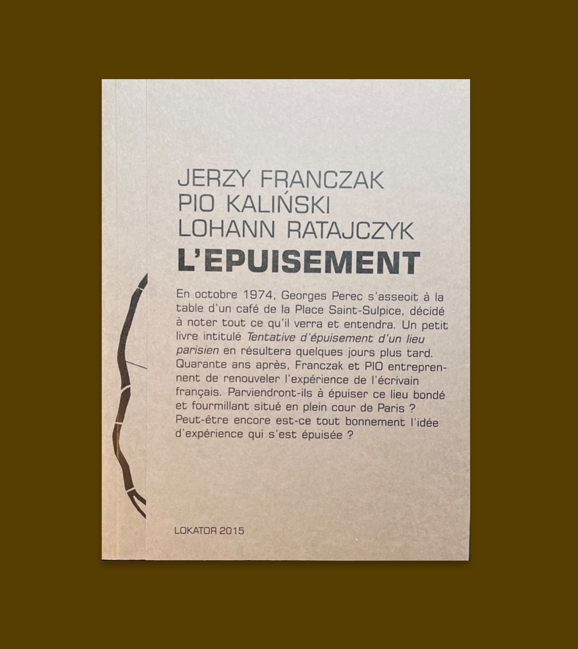 WYCZRPANIE / L'EPUISEMENT